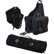 Pack de bagagerie de randonne  cheval - Grizzly US noir 