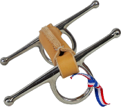 Mors a aiguille en cuir rond