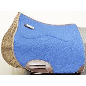 Tapis de selle woolrider bleu roi, beige peu dégarroté