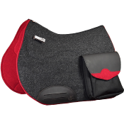 Tapis de selle Woolrider avec sacoches