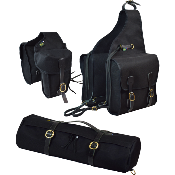 Pack de bagagerie de randonnée à cheval - Grizzly classique noir