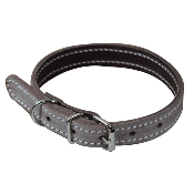 Collier de chien Marron Glac