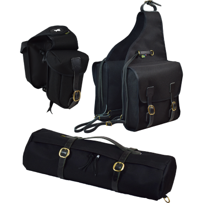 Pack de bagagerie de randonnée à cheval - Grizzly US noir 