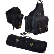 Pack de bagagerie de randonne  cheval - Grizzly US noir 