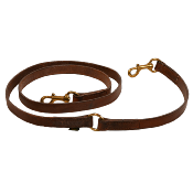 Longe de chasse en cuir fixe