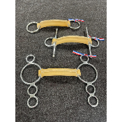 Mors 4 anneaux en cuir rond