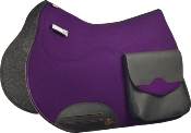 Tapis de selle Woolrider avec sacoches tout cuir