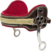 Hackamore en Cuir et Feutre de Laine