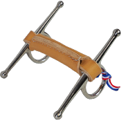Mors a aiguille en cuir rond